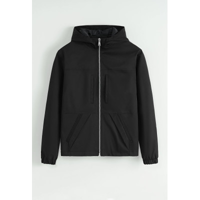 Veste à capuche avec poches au centre