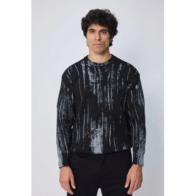 Pull sans capuche manches longues