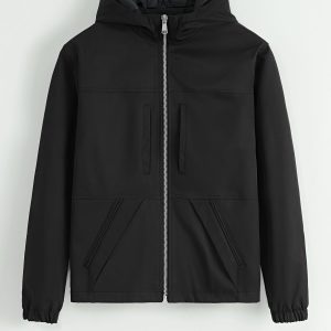 Veste à capuche avec poches au centre